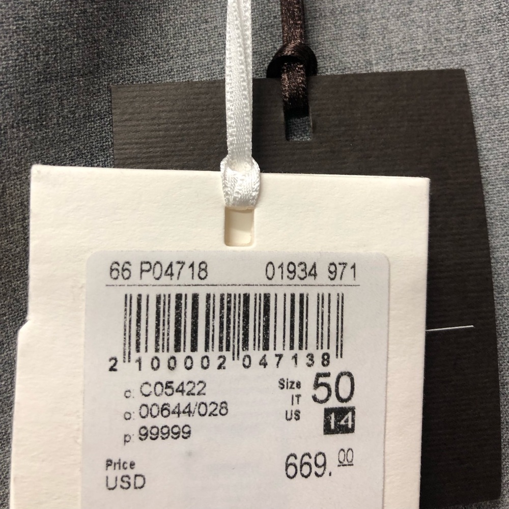 Peserico Charcoal Gray Trousers